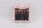 Cosmetic brushes and brush scrubing pad